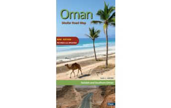 Straßenkarten Oman: Dhofar Road Map Ilona Hupe Verlag