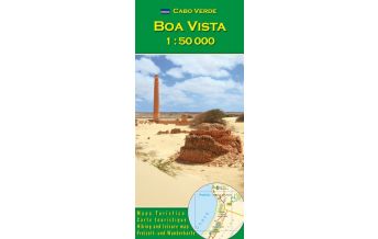 Hiking Maps Africa Cabo Verde: Boa Vista 1:50000 AB Kartenverlag Attila Bertalan