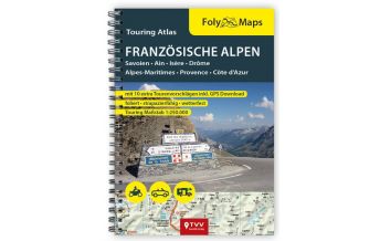 Motorcycling FolyMaps Touringatlas Französische Alpen 1:250.000 Touristik-Verlag Vellmar