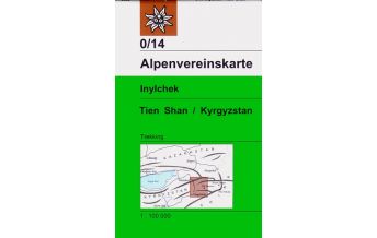 Wanderkarten Asien Alpenvereinskarte Inylchek - Tienschan-West /Kyrgyzstan Österreichischer Alpenverein