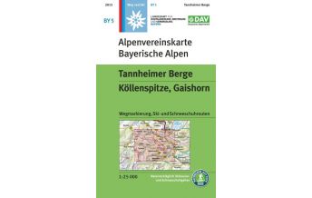Skitourenkarten Alpenvereinskarte BY-5, Tannheimer Berge, Köllenspitze, Gaishorn 1:25.000 Österreichischer Alpenverein