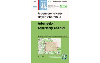 Skitourenkarten Alpenvereinskarte BY-23, Bayerischer Wald - Arberregion, Kaitersberg, Osser 1:25.000 Österreichischer Alpenverein