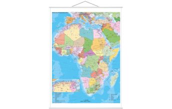 Afrika Afrika politisch mit Metallleisten 1:8.300.000 Stiefel GmbH