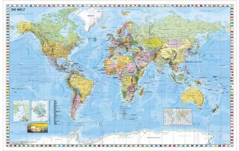 World Maps Weltkarte politisch 1:33.000.000 Stiefel GmbH