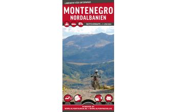 Straßenkarten Montenegro MoTourMaps Montenegro & Albanien Nord Auto- und Motorradkarte 1:250.000 MoTourMedia