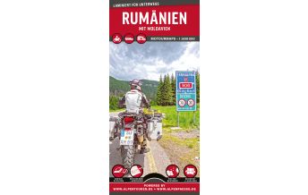 Road Maps France MoTourMaps Rumänien mit Moldavien Auto- und Motorradkarte 1:800.000 MoTourMedia