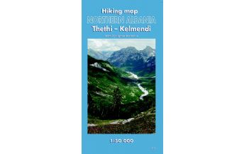 Wanderkarten Balkan Huber Hiking Map Northern Albania - Thethi, Kelmend 1:50.000 Huber Verlag