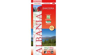 Wanderkarten Balkan Albania hiking & biking Map 3, Shkodra 1:50.000 Huber Verlag