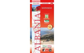 Wanderkarten Balkan Albania hiking & biking Map 9, Saranda 1:50.000 Huber Verlag