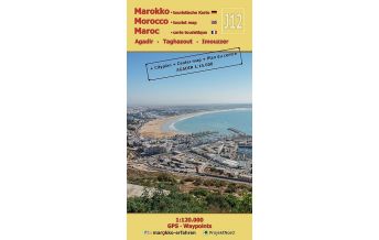 Straßenkarten Marokko J 12: Agadir, Taghazout, Imouzzer 1:120.000 Huber Verlag