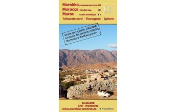 K13: Tafraoute nord - Tizourgane - Igherm 1:120.000 GPS - Waypoints Huber Verlag