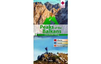 Hiking Maps Serbia + Montenegro Huber Wanderkarte Peaks of the Balkans 1:60.000 Huber Verlag