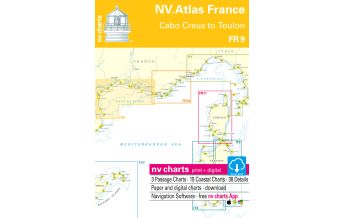 Seekarten Frankreich NV. Atlas FR 9 Frankreich - Cabo Creus to Toulon 2022 Nautische Veröffentlichungen