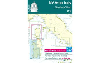 Nautical Charts Italy NV.Atlas IT 4 Italien - Sardinia West / Sardinien West 2022 Nautische Veröffentlichungen