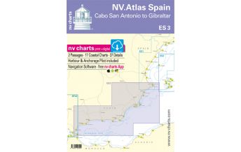 Seekarten Spanien NV.Atlas ES 3 Spanien - Cabo San Antonio to Gibraltar 2022 Nautische Veröffentlichungen