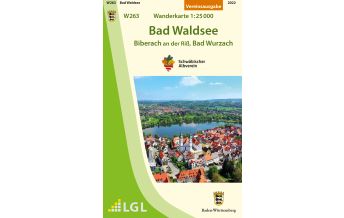 Wanderkarten Schwarzwald - Schwäbische Alb Albverein-Karte W263, Bad Waldsee - Biberach an der Riß, Bad Wurzach 1:25.000 Landesvermessungsamt Baden-Württemberg