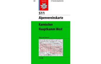 Ski Touring Maps Alpenvereinskarte 57/1, Karnischer Hauptkamm - West 1:25.000 Österreichischer Alpenverein