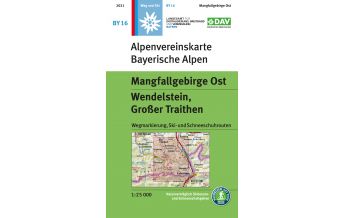 Ski Touring Maps Alpenvereinskarte BY-16, Mangfallgebirge Ost - Wendelstein, Großer Traithen 1:25.000 Österreichischer Alpenverein