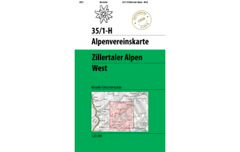 Geschichte Alpenvereinskarte 35/1-H, Zillertaler Alpen - West - Historische Karte 1:25.000 Österreichischer Alpenverein