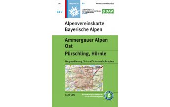 Ski Touring Maps Alpenvereinskarte BY-7, Ammergebirge Ost - Pürschling, Hörnle 1:25.000 Österreichischer Alpenverein