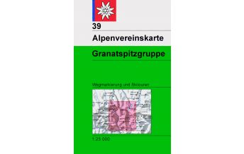 Ski Touring Maps Alpenvereinskarte 39, Granatspitzgruppe 1:25.000 Österreichischer Alpenverein