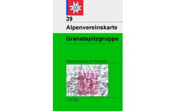 Skitourenkarten Alpenvereinskarte 39, Granatspitzgruppe 1:25.000 Österreichischer Alpenverein
