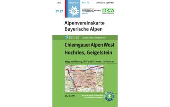 Ski Touring Maps Alpenvereinskarte BY-17, Chiemgauer Alpen West - Hochries, Geigelstein 1:25.000 Österreichischer Alpenverein