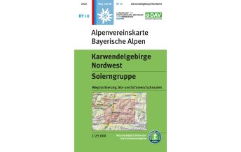 Skitourenkarten Alpenvereinskarte BY-10, Karwendelgebirge Nordwest, Soierngruppe 1:25.000 Österreichischer Alpenverein