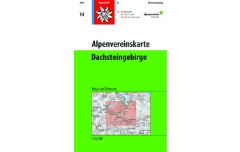 Ski Touring Maps Alpenvereinskarte 14, Dachsteingebirge 1:25.000 Österreichischer Alpenverein