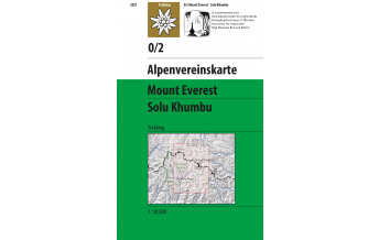 Wanderkarten Himalaya Alpenvereinskarte 0/2, Mount Everest, Solu Khumbu 1:50.000 Österreichischer Alpenverein