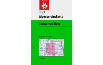 Wanderkarten Salzburg Alpenvereinskarte 10/1, Steinernes Meer 1:25.000 Österreichischer Alpenverein