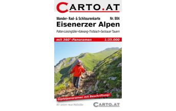 Ski Touring Maps Wander-, Rad- & Schitourenkarte 804, Eisenerzer Alpen 1:35.000 Carto.at
