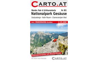 Skitourenkarten Wander- Rad- & Schitourenkarte 801, Nationalpark Gesäuse 1:35.000 Carto.at