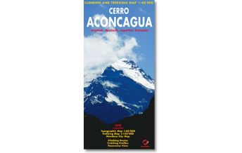 Hiking Maps South America Cerro Aconcagua 1:40.000 Climbing Map