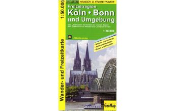 Wanderkarten Deutschland Köln, Bonn und Umgebung - Wander- und Freizeitkarte GeoMap Medienagentur