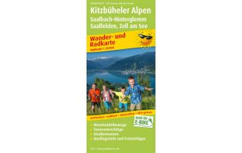 f&b Hiking Maps Kitzbüheler Alpen, Saalbach-Hinterglemm, Wander- und Radkarte 1:35.000 Freytag-Berndt und ARTARIA
