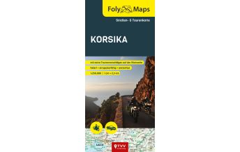 FolyMaps Karte Korsika 1:250 000 Touristik-Verlag Vellmar