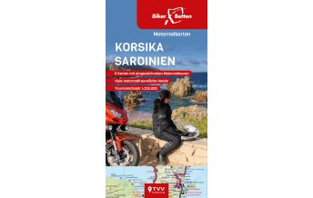 Motorcycling Motorradkarten Set Korsika Sardinien Touristik-Verlag Vellmar
