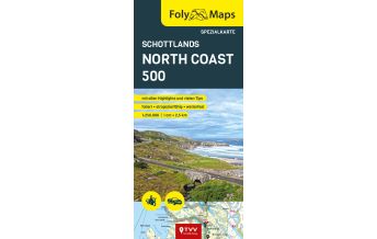 Motorradreisen FolyMaps Karte Schottlands North Coast 500 Touristik-Verlag Vellmar