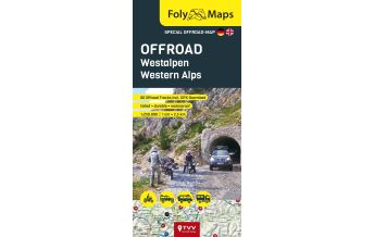 Road Maps Italy FolyMaps OFFROAD Westalpen 1:250.000 Touristik-Verlag Vellmar