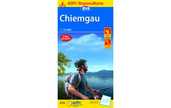 Cycling Maps ADFC-Regionalkarte Chiemgau 1:75.000 BVA BikeMedia