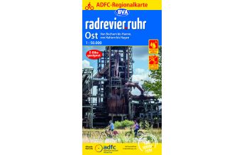 ADFC-Regionalkarte radrevier.ruhr Ost, 1:50.000, reiß- und wetterfest, BVA BikeMedia