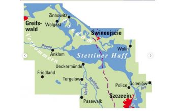 Cycling Maps ADFC-Regionalkarte Usedom, Stettiner Haff 1:75.000 BVA BikeMedia