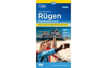 Radkarten ADFC-Regionalkarte Rügen, Fischland, Darß 1:75.000 BVA BikeMedia