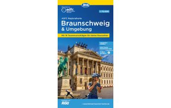 Radsport ADFC-Regionalkarte Braunschweig und Umgebung, 1:75.000, mit Tagestourenvorschlägen, reiß- und wetterfest, E-Bike-geeignet, GPS-Tracks-Download BVA BikeMedia