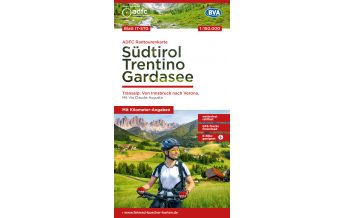Straßenkarten Italien ADFC-Radtourenkarte 28, Südtirol, Trentino, Gardasee 1:150.000 BVA BikeMedia