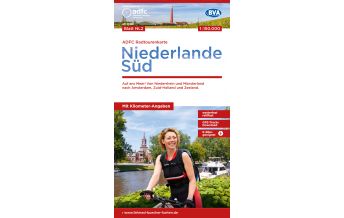 Radkarten ADFC-Radtourenkarte NL 2, Niederlande Süd 1:150.000 BVA BikeMedia