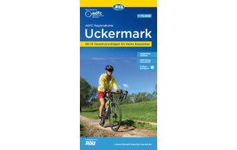 Cycling Maps ADFC-Regionalkarte Uckermark 1:75.000 BVA BikeMedia