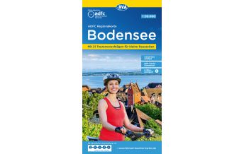 Radkarten ADFC-Regionalkarte Bodensee 1:50.000 BVA BikeMedia