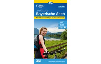 Radkarten ADFC-Regionalkarte Bayerische Seen 1:75.000 BVA BikeMedia